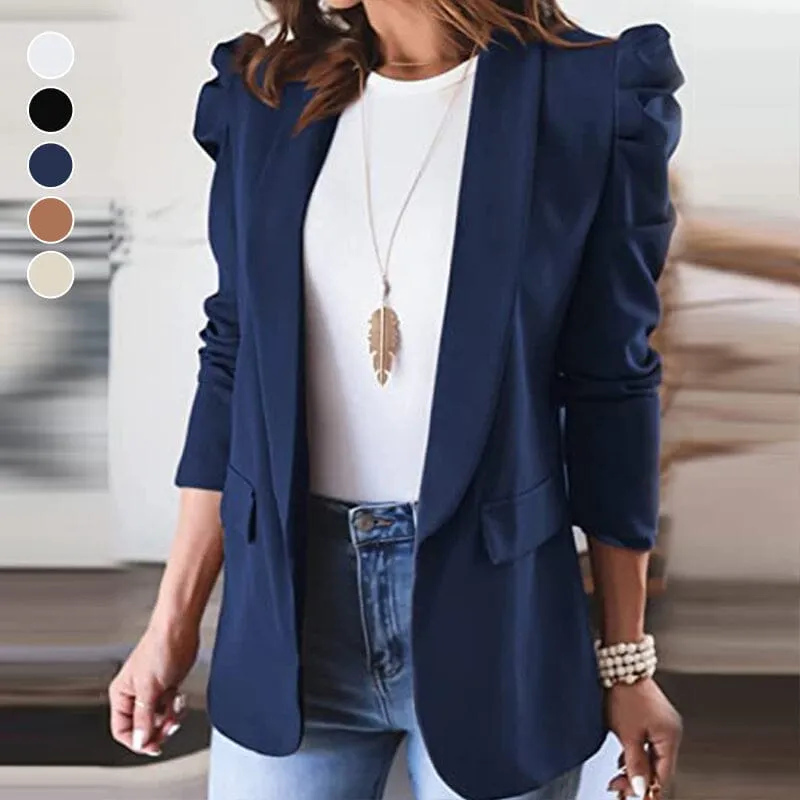 Small Lapel Shoulder Pad Suit