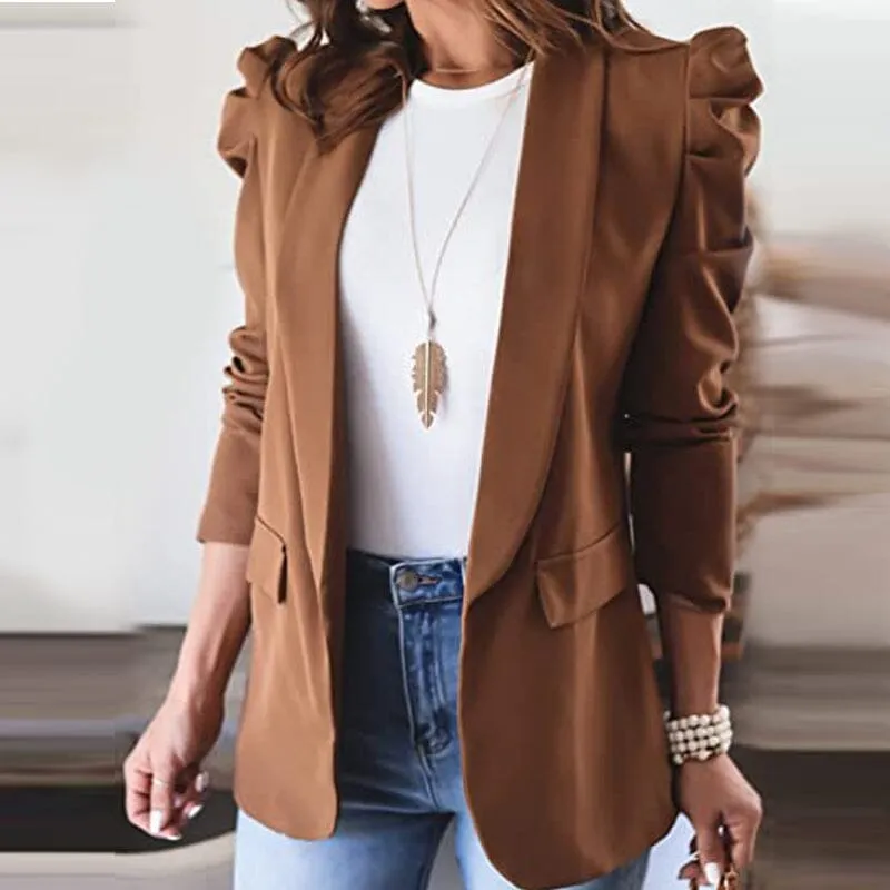 Small Lapel Shoulder Pad Suit