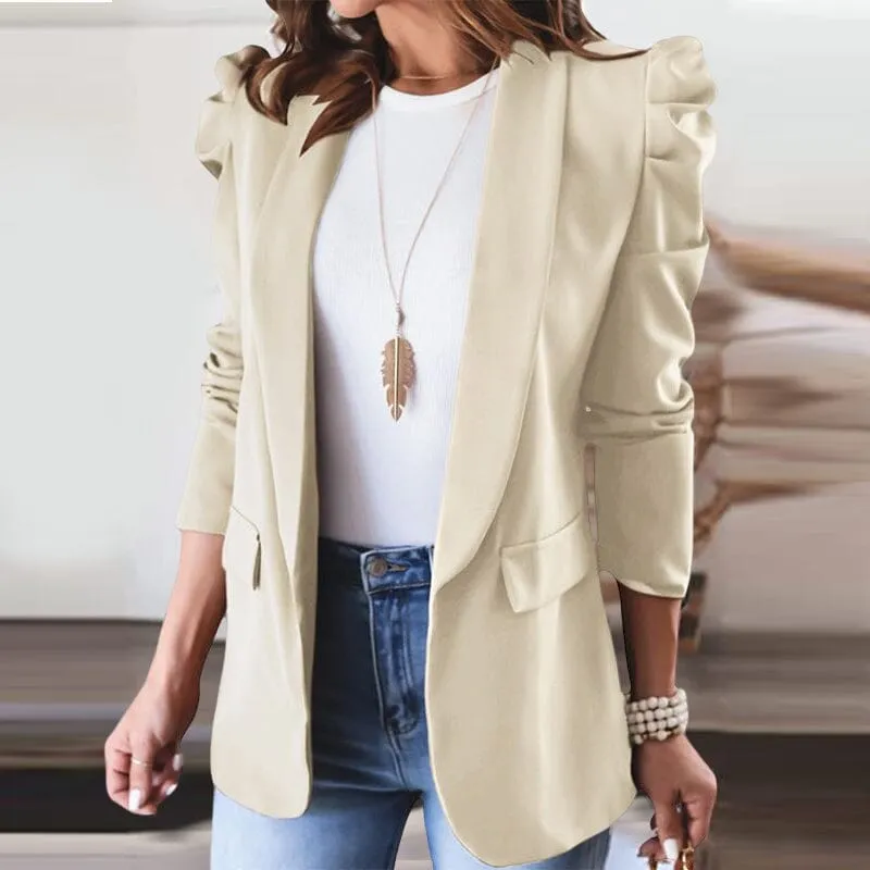 Small Lapel Shoulder Pad Suit