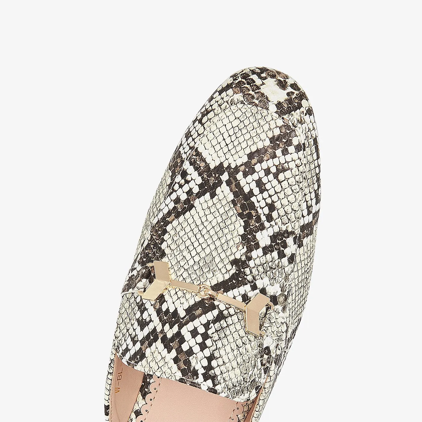 Snake Skin Print Women Mules