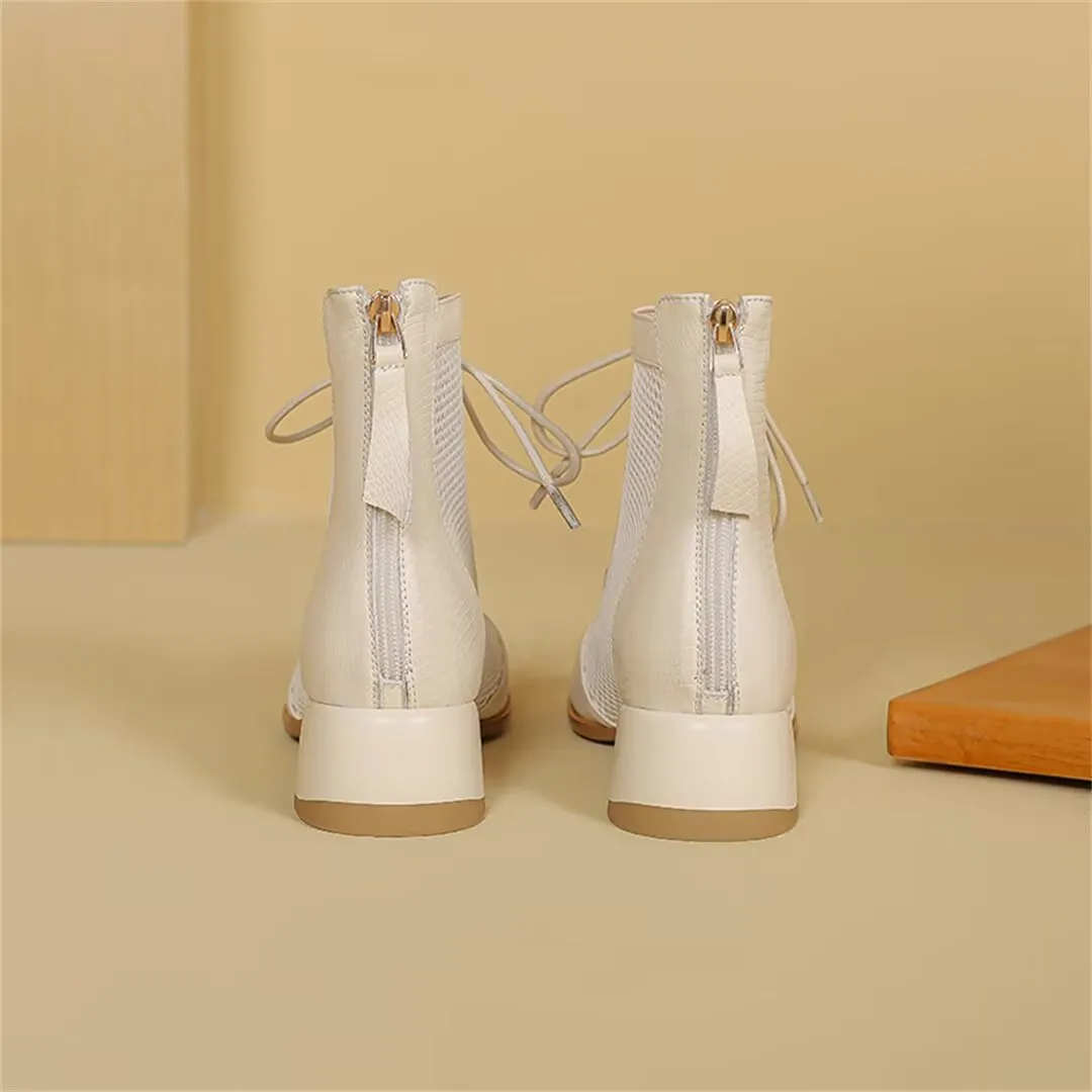 SubtleChic Leather Zip Pumps
