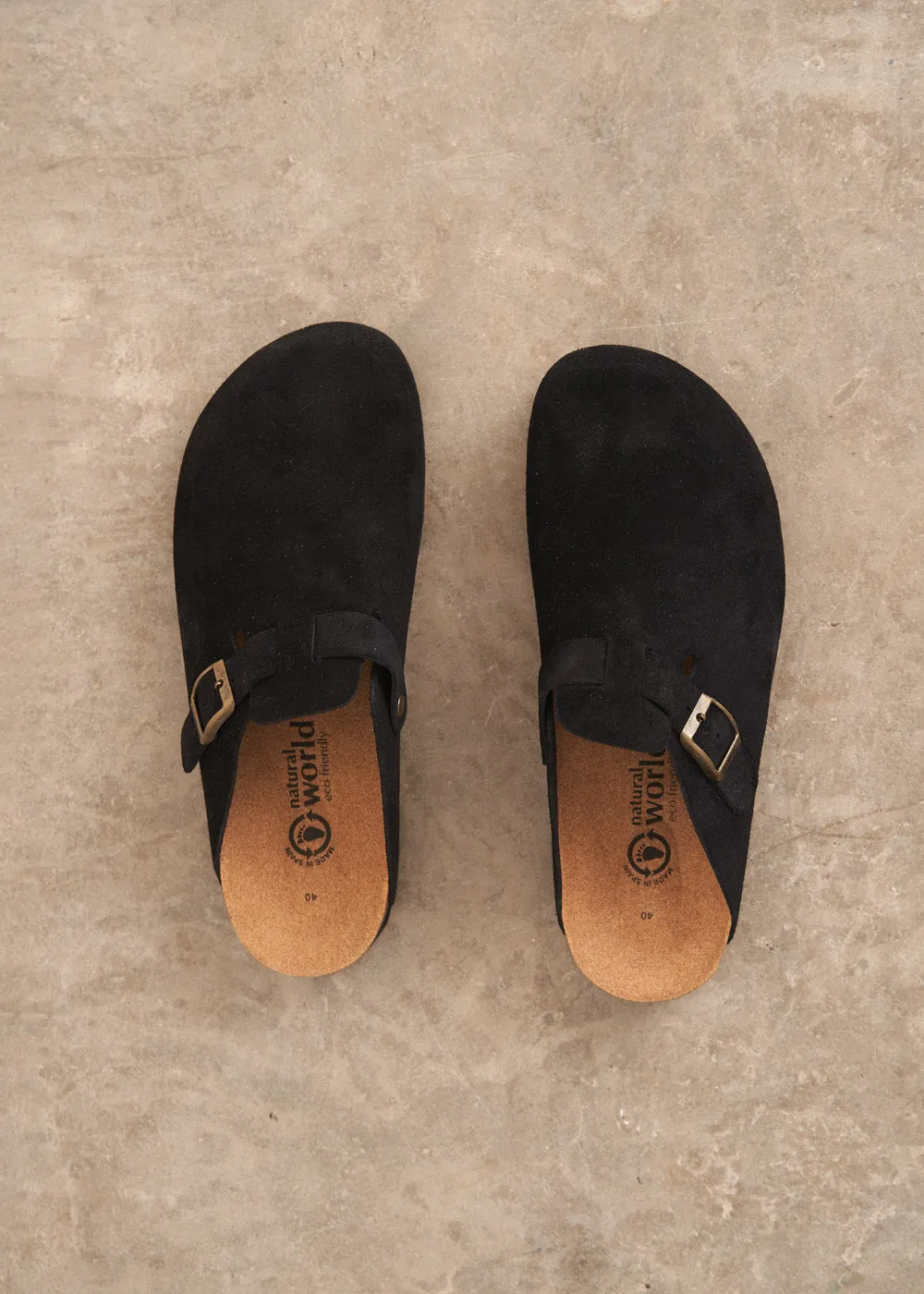 TERRA SUEDE CLOG - BLACK