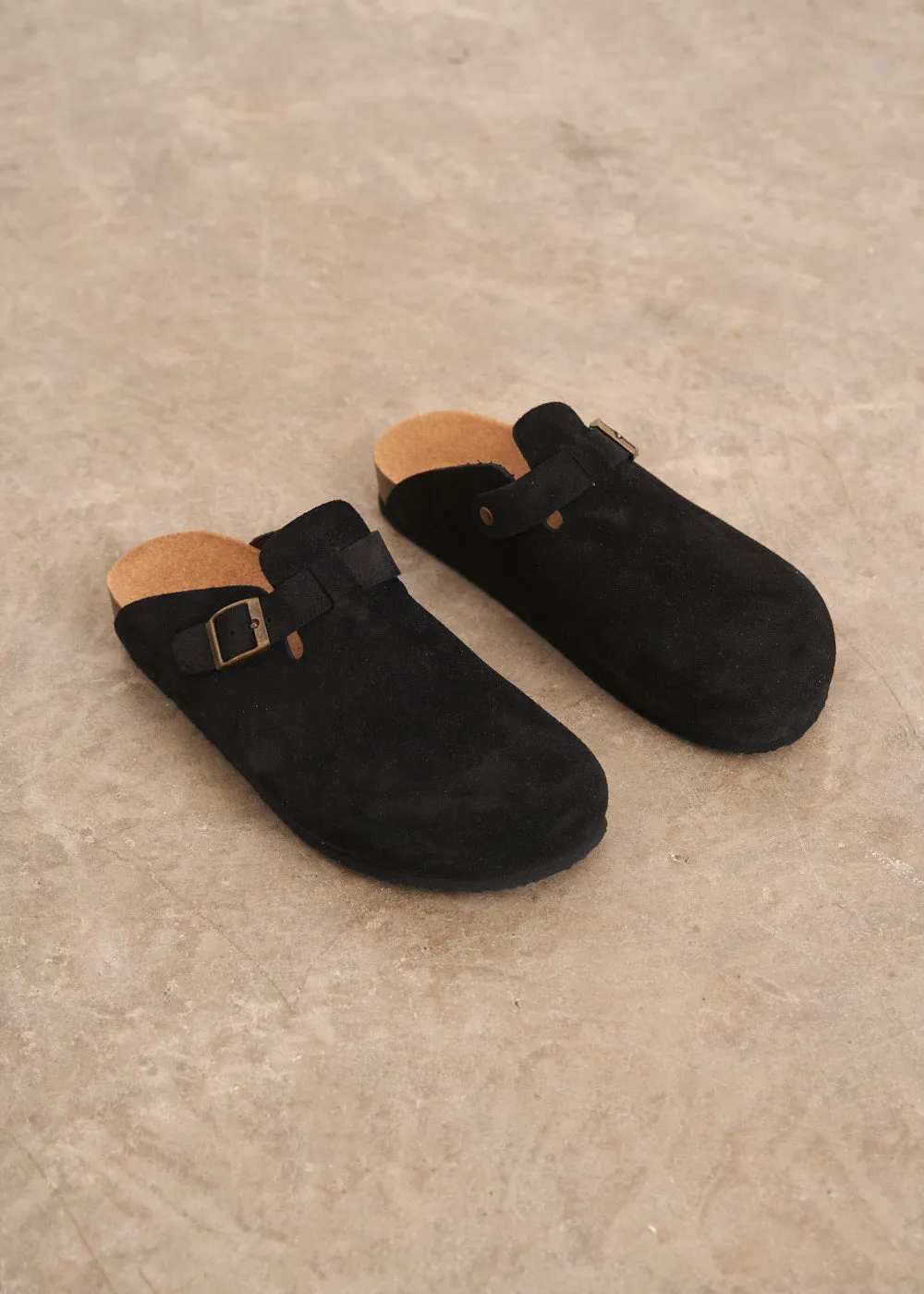 TERRA SUEDE CLOG - BLACK