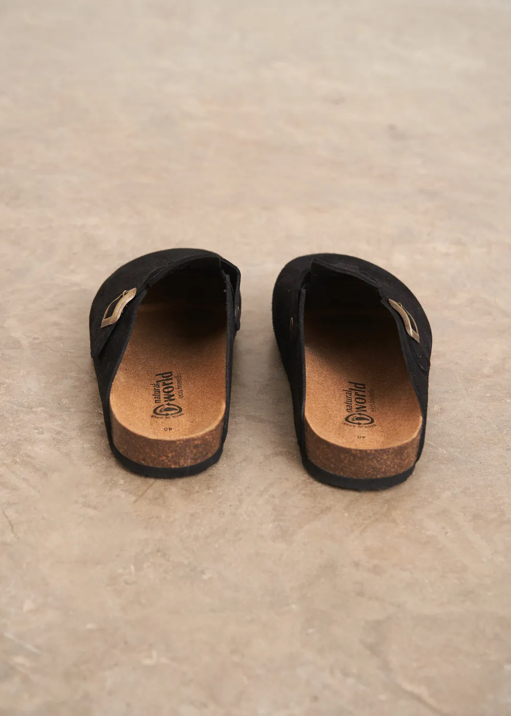 TERRA SUEDE CLOG - BLACK