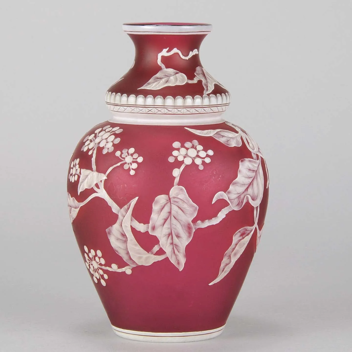 Thomas Webb Red Flower Vase