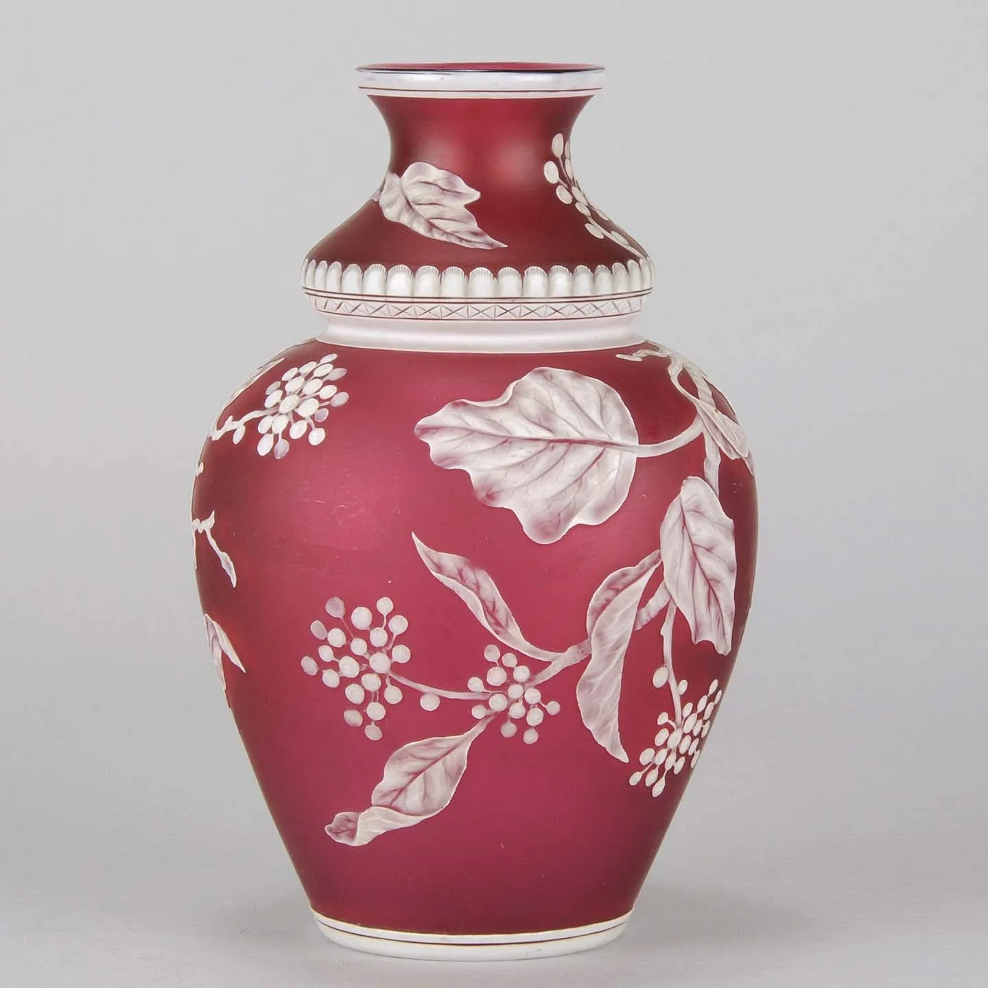 Thomas Webb Red Flower Vase