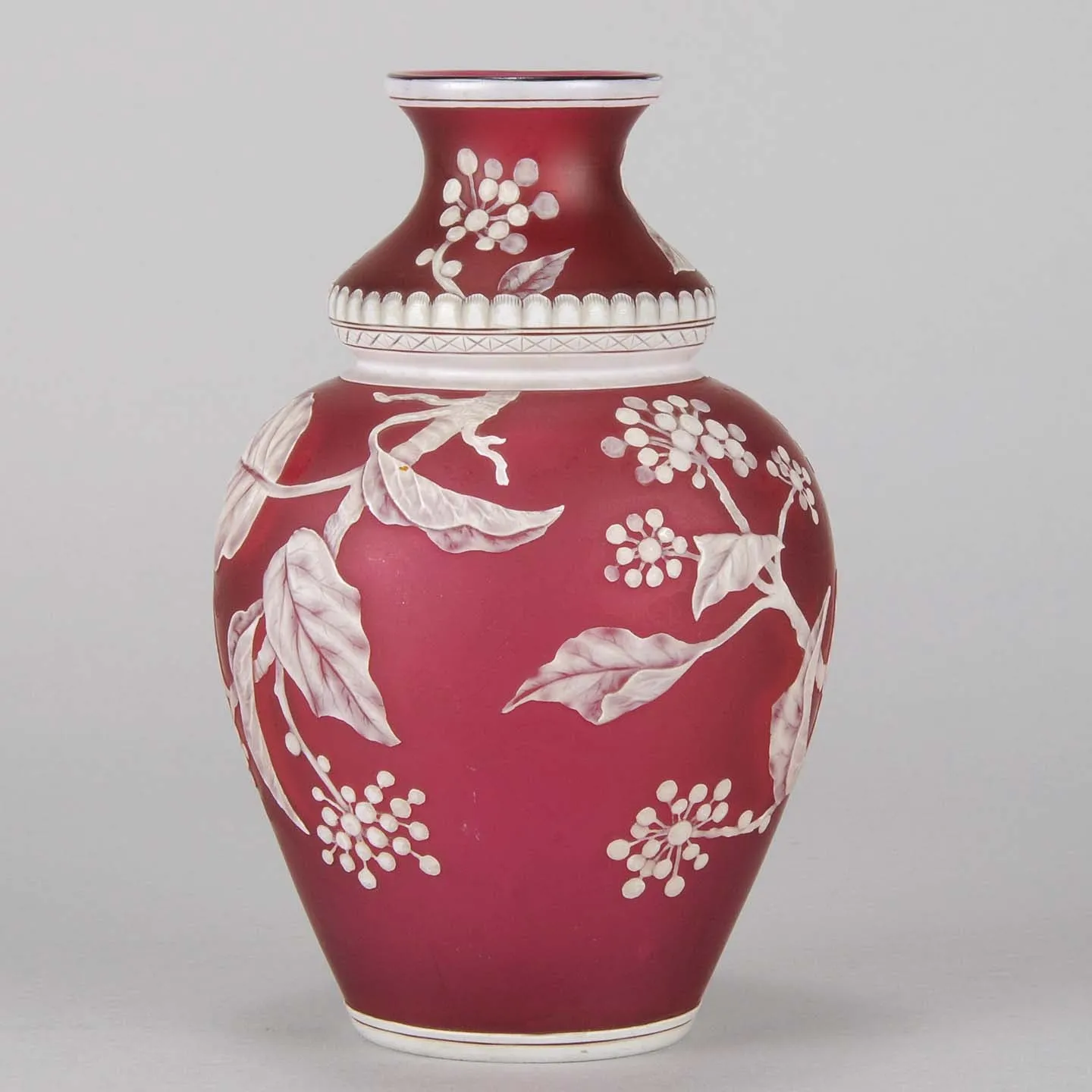 Thomas Webb Red Flower Vase