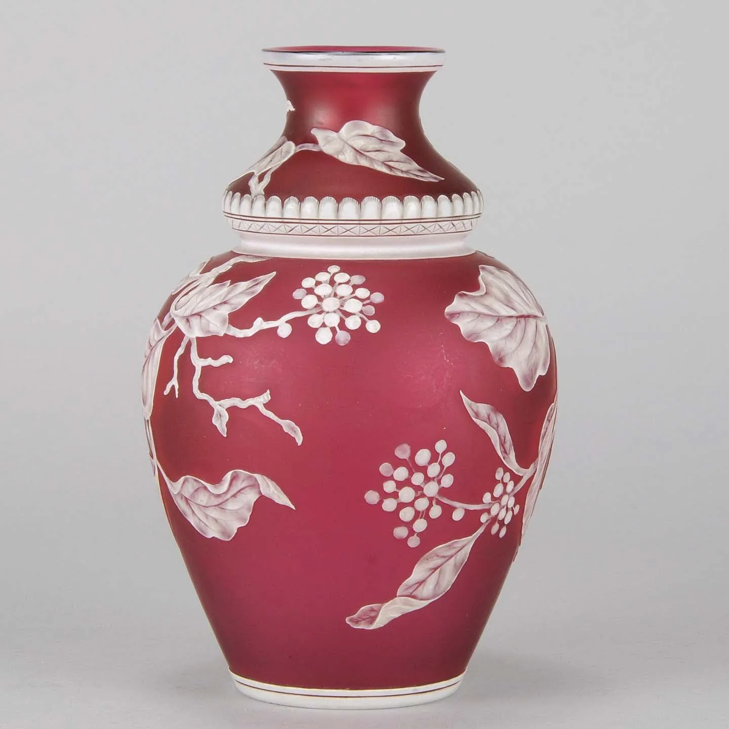 Thomas Webb Red Flower Vase