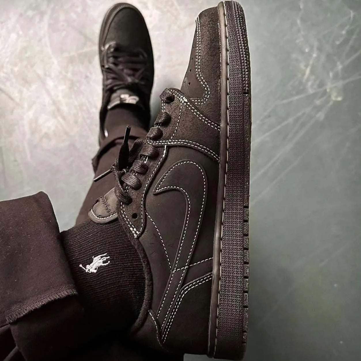 Travis Scott x Air Jordan 1 Low 'Black Phantom'