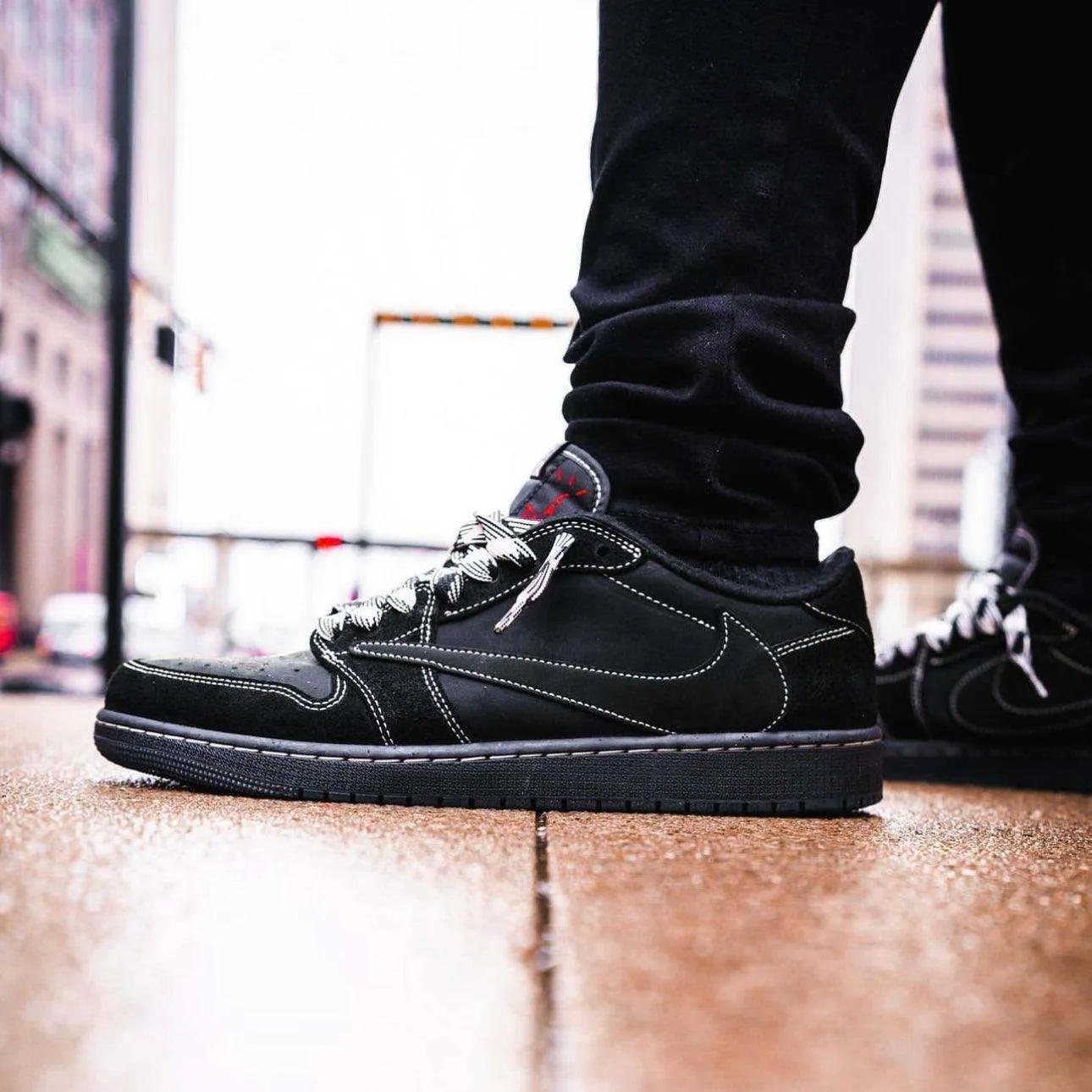 Travis Scott x Air Jordan 1 Low 'Black Phantom'