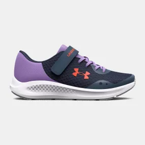 Under Armour Utility Blue/Vivid Lilac/Electric Tangerine Pursuit 3 Children’s A/C Sneaker