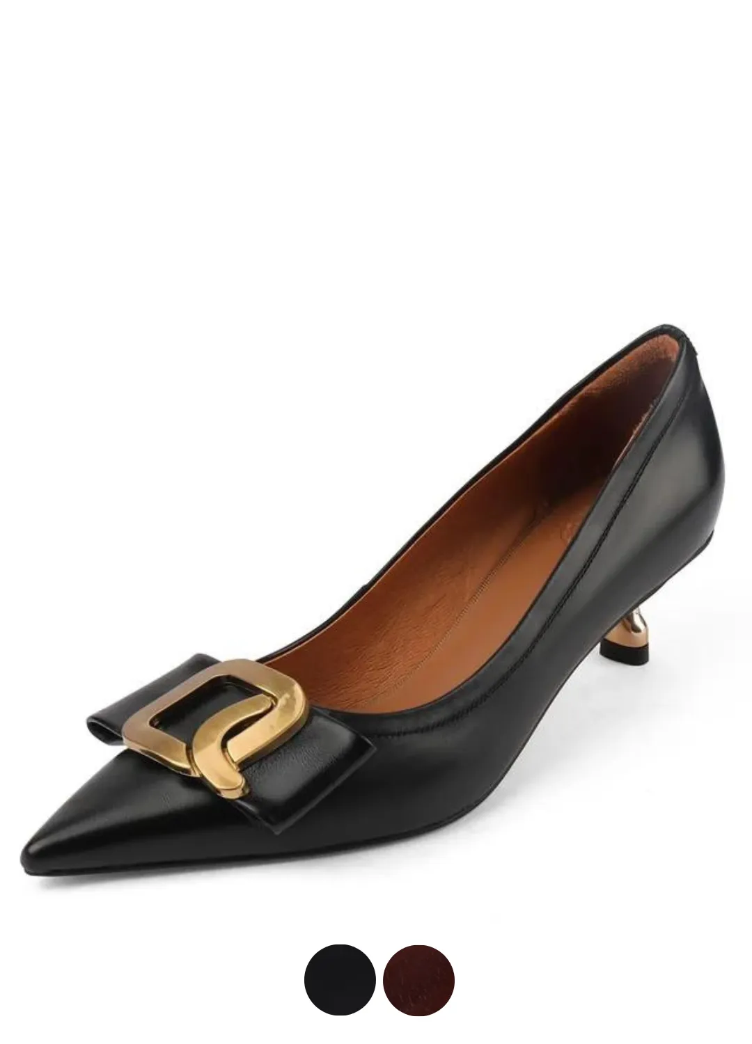 USS Shoes Olga Women's Leather Pointed Toe Pumps