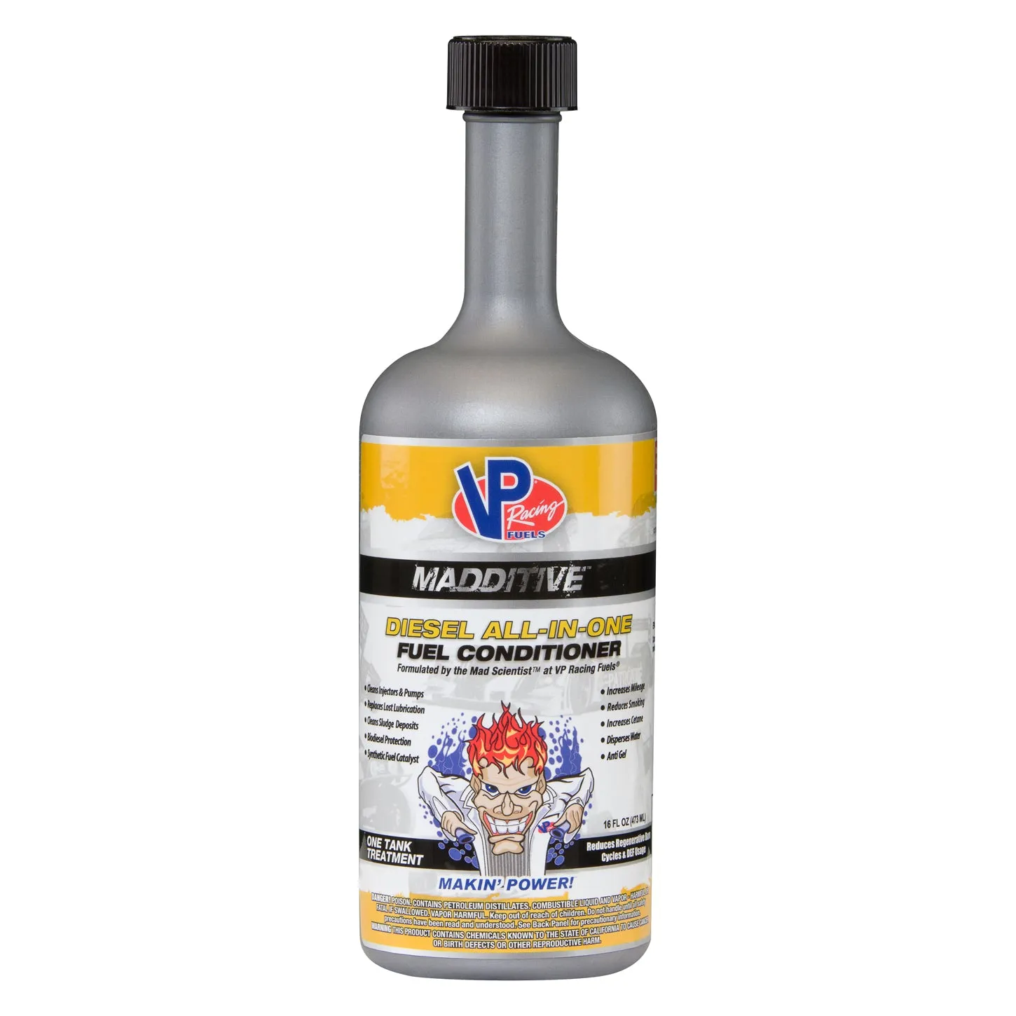 VP Racing MADDITIVE Diesel Fuel Conditioner - Cetane Booster - Anti-Gel - Lubricant - 16.00 oz Bottle - Diesel