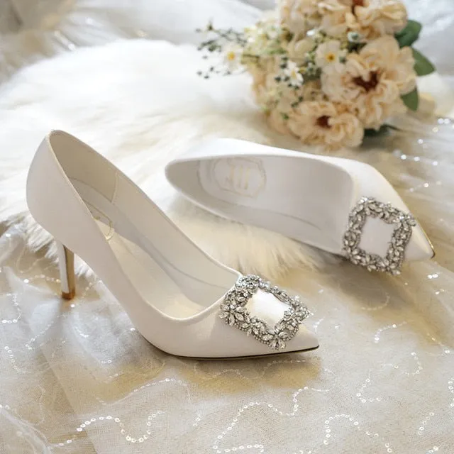 Wedding Shoes for Bride High Heel Bridal Shoes