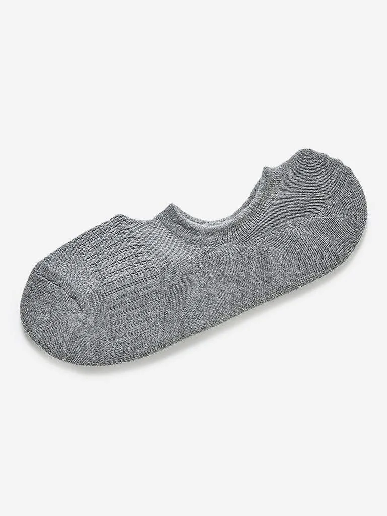 WES Lounge Grey Trainer Socks Pack Of Three