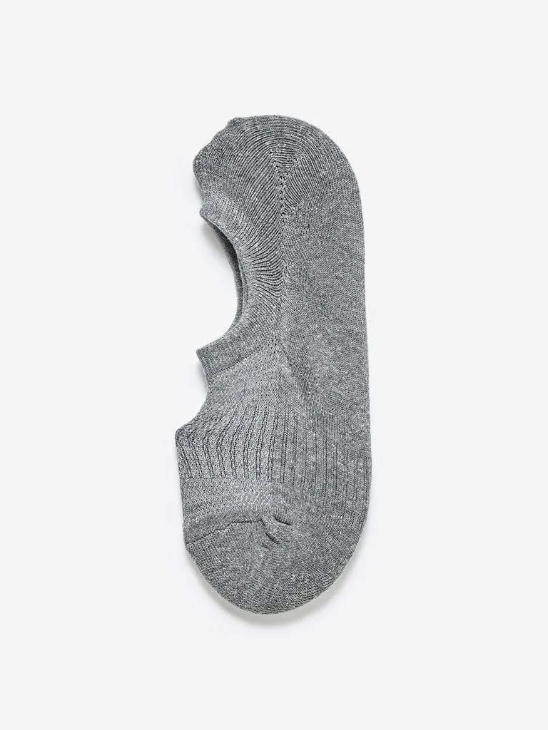 WES Lounge Grey Trainer Socks Pack Of Three