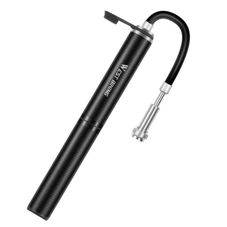 West Biking Bicycle Pump Portable High Pressure Inflators Mountain Road Car Bicycle Riding Equipment(Black)