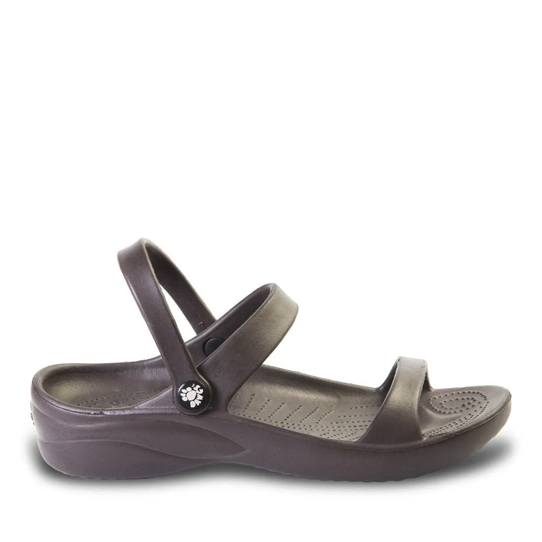 Women's 3-Strap Sandals - Dark Brown