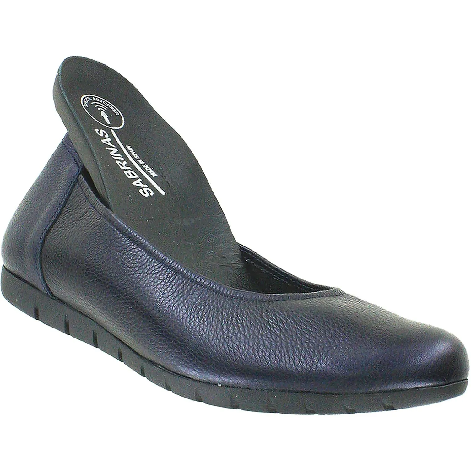 Women's Sabrinas Bruselas 85020 with Removable Arch Support Footbed Navy Pebbled Leather