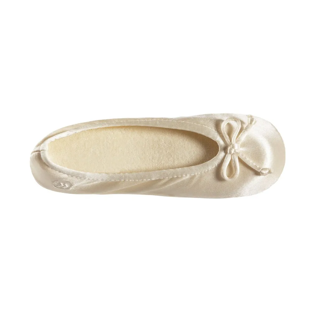 Women’s Satin Ballerina Slippers with Satin Bow