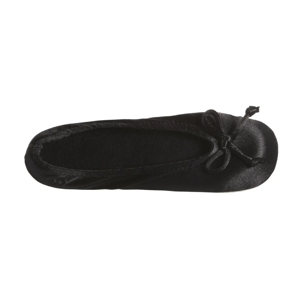 Women’s Satin Ballerina Slippers with Satin Bow