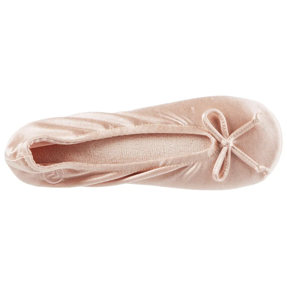 Women’s Satin Ballerina Slippers with Satin Bow