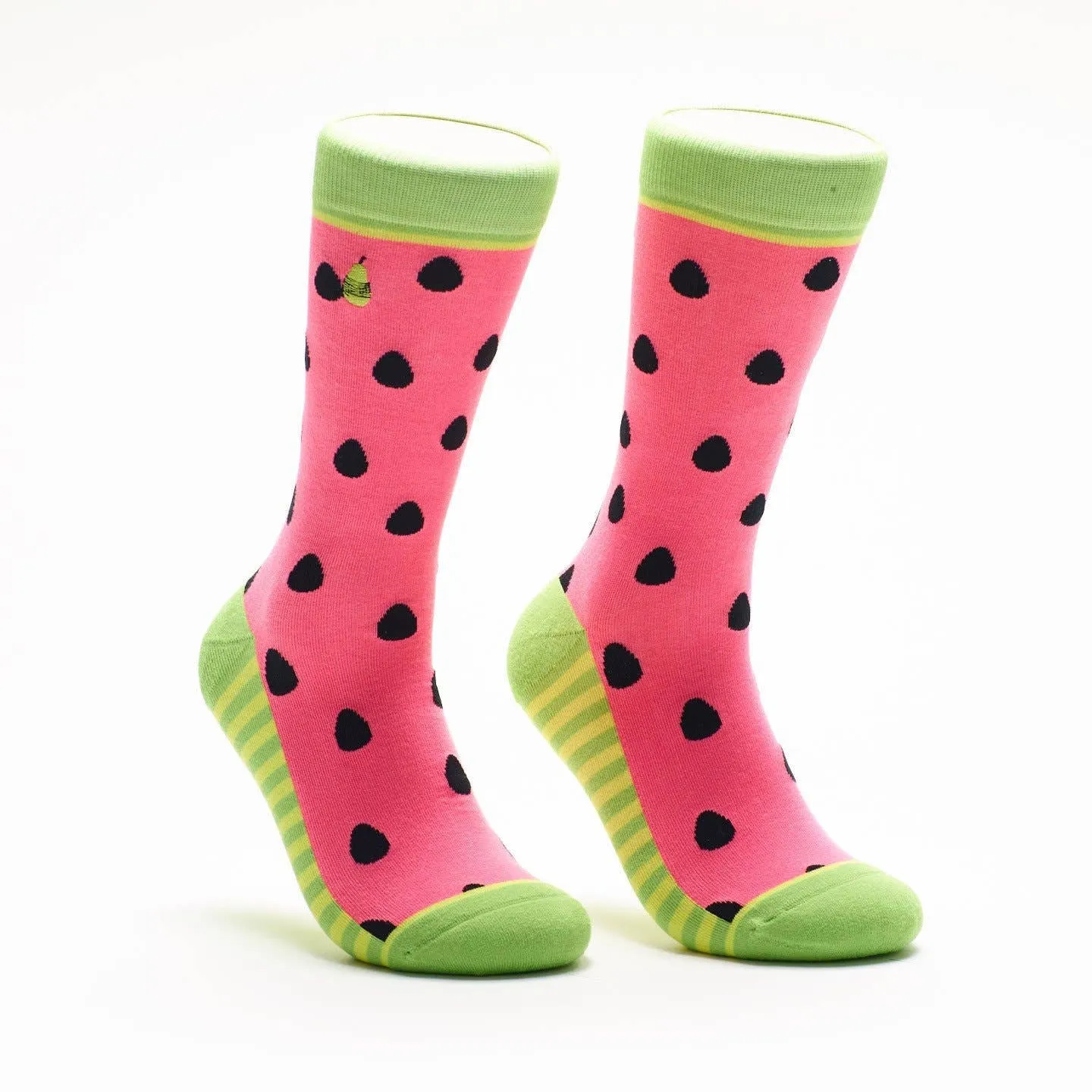 Woven Pear Watermelon Babies Crew Socks