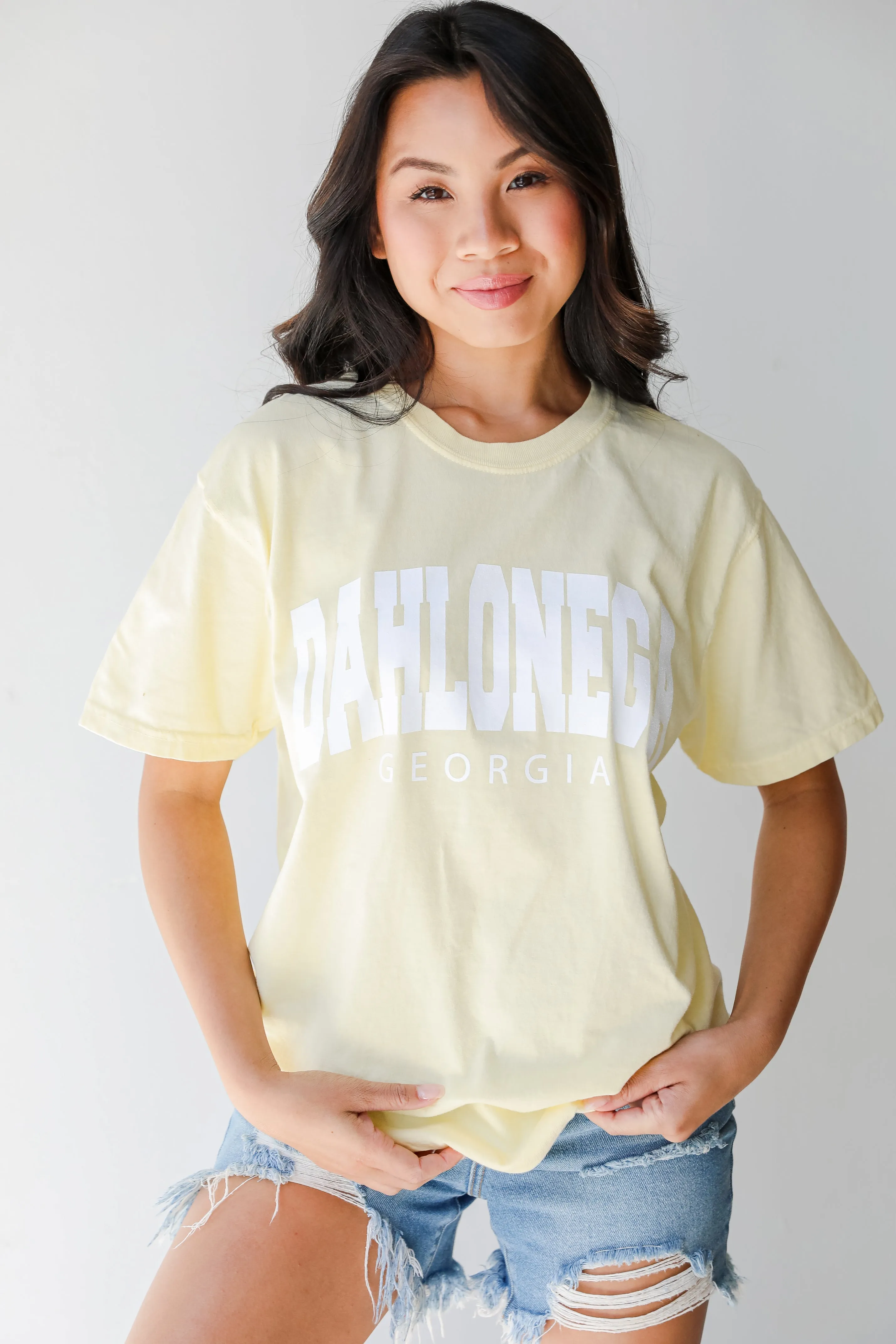 Yellow Dahlonega Georgia Tee