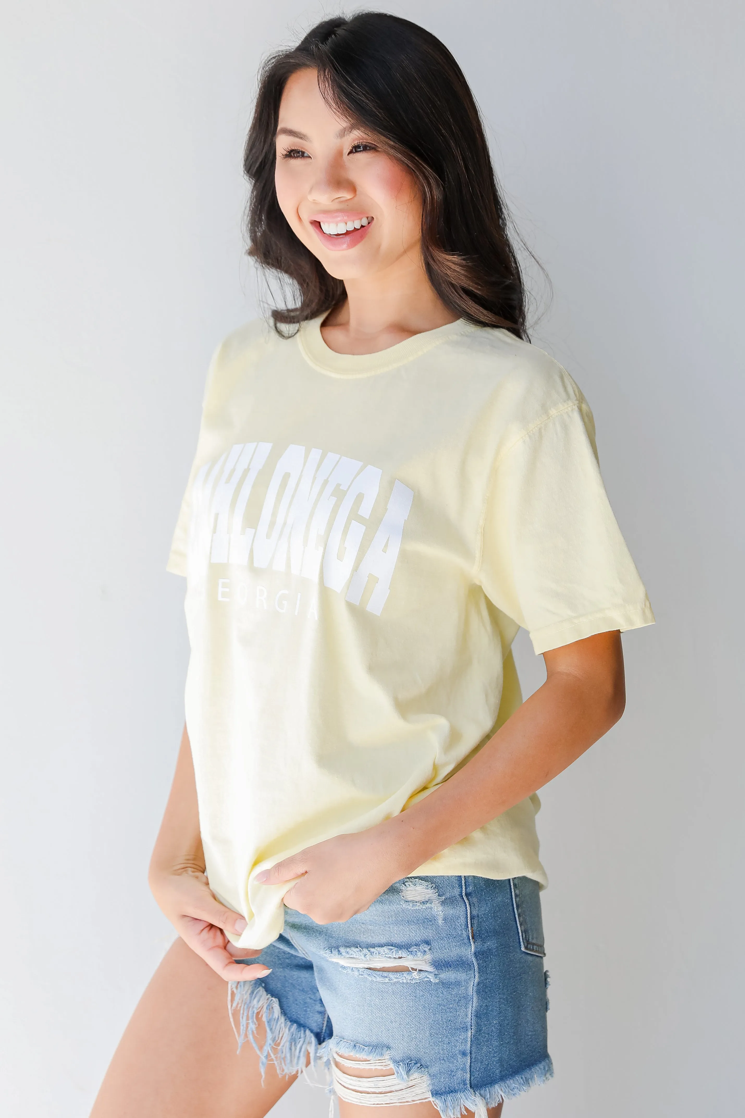 Yellow Dahlonega Georgia Tee