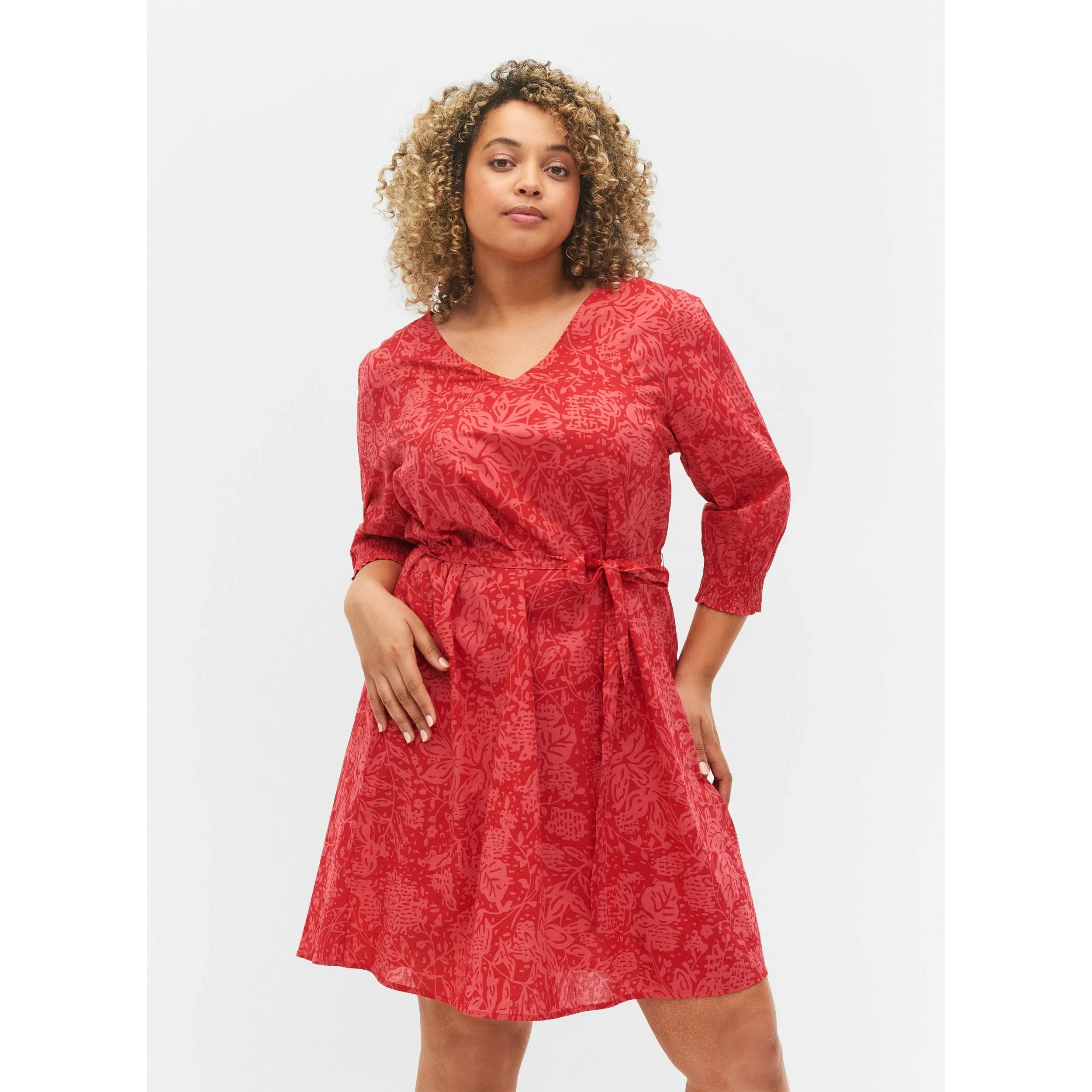 Zizzi Irma Dress in Red